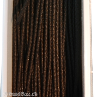 cordelette elastique, Couleur: noir, Taille: 1.5 mm, Quantite: Meter