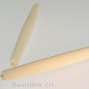 perle tube long, Couleur: blanc, Taille: ±36 mm, Quantite: 10 piece