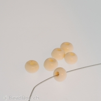 perle ronde, Couleur: blanc, Taille: 4 mm, Quantite: 50 Stk.