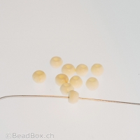 perle ronde, Couleur: blanc, Taille: 3 mm, Quantite: 200 Stk.